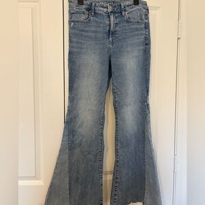 AE Two Tone Flare Jeans